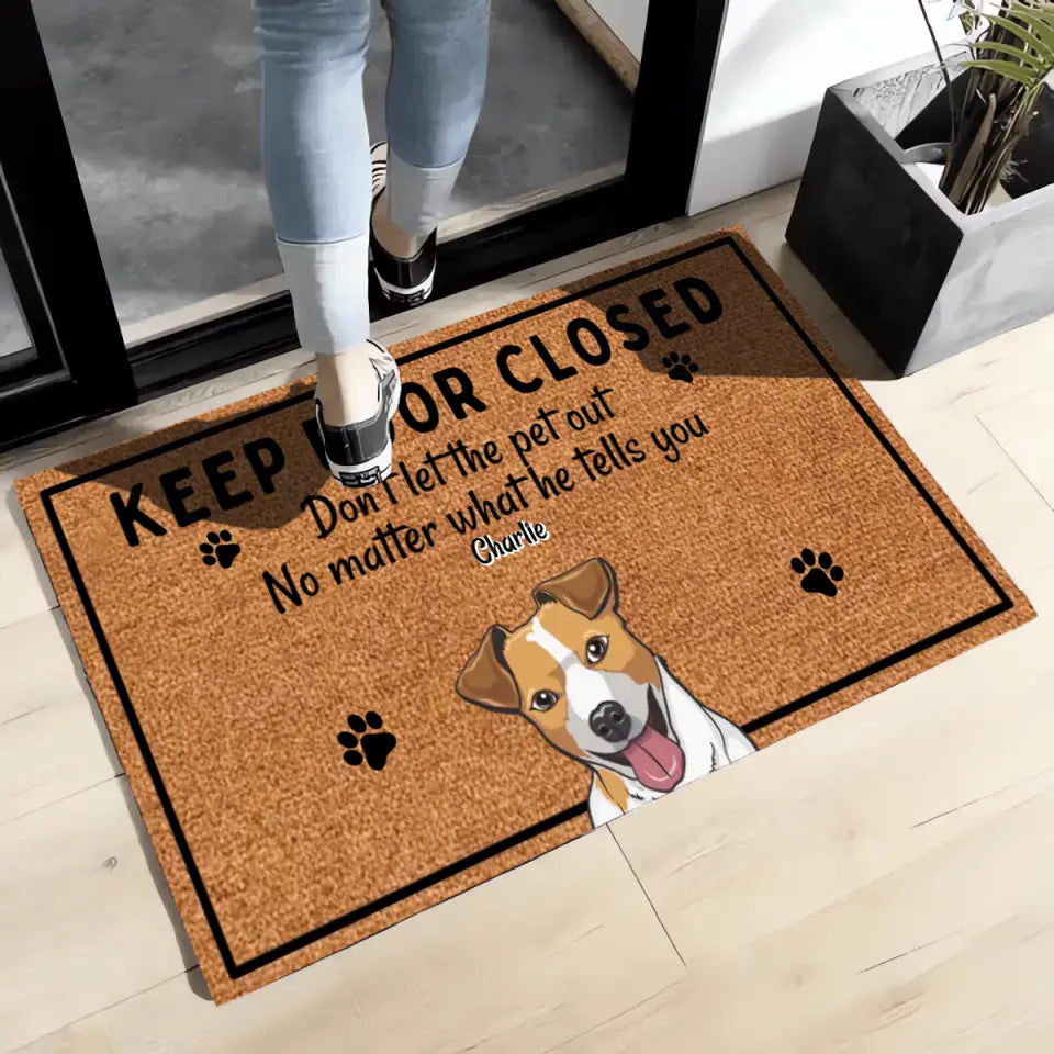 We Rule This House - Personalized Pet Doormat