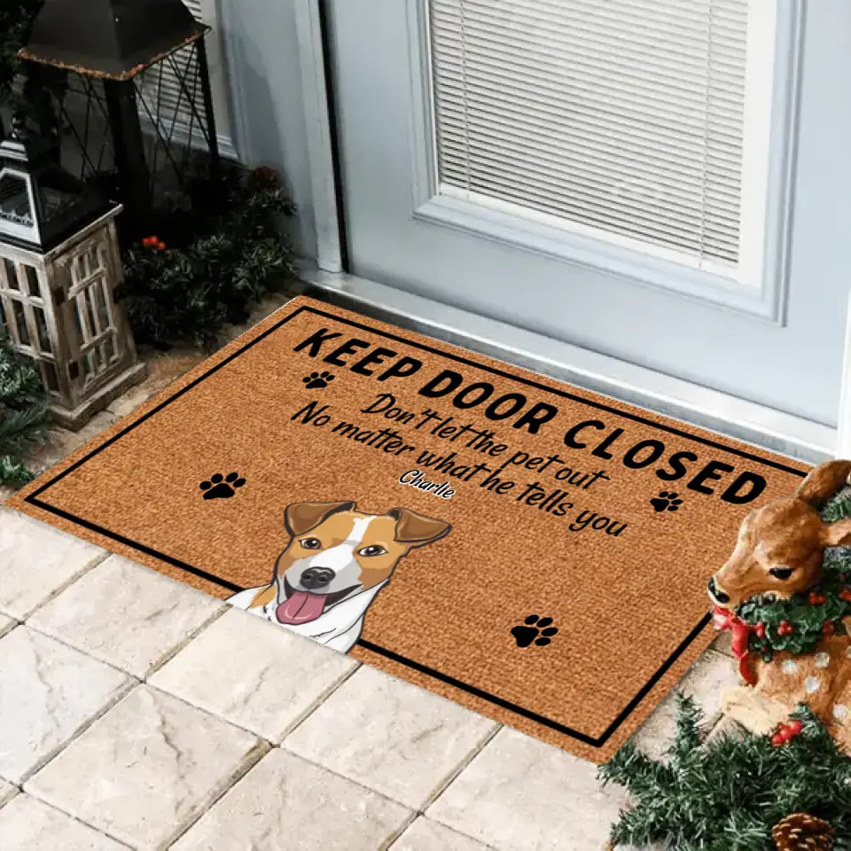 We Rule This House - Personalized Pet Doormat
