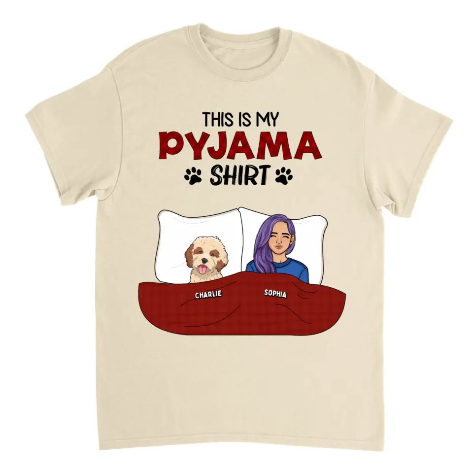 This is My Pawjama Shirt - Personalized Unisex T-shirt - Gift For Pet Lovers