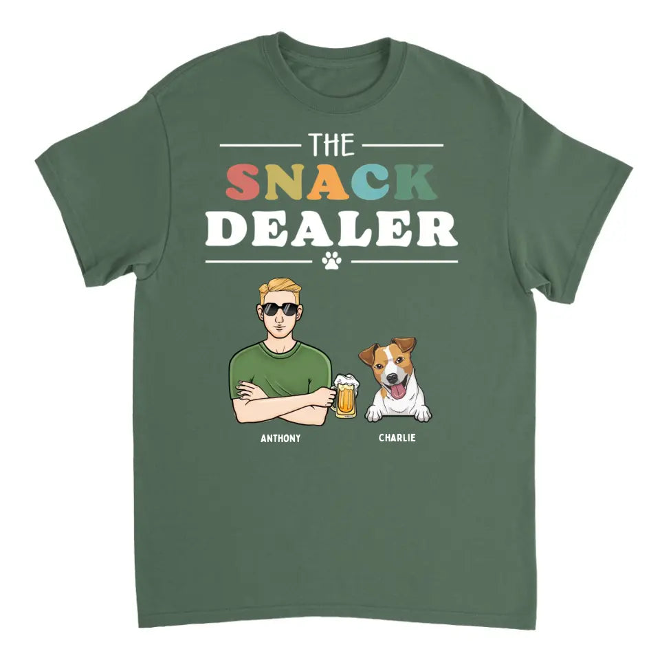 Distribuidor de refrigerios para mascotas - Camiseta unisex personalizada - Regalo para amantes de las mascotas, amantes de perros y gatos
