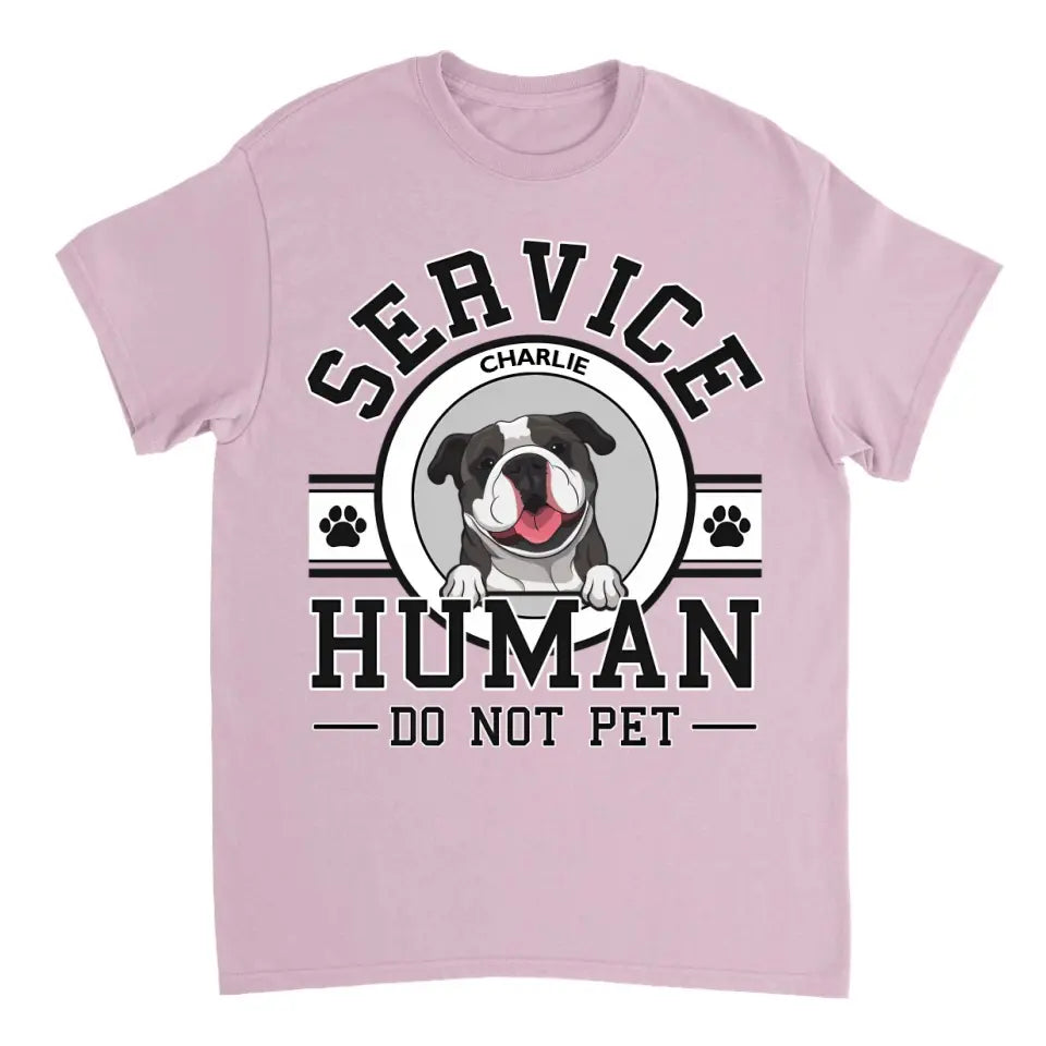 Dog Service Human Logo - Personalized Custom Unisex T-Shirt, Sweatshirt, Hoodie