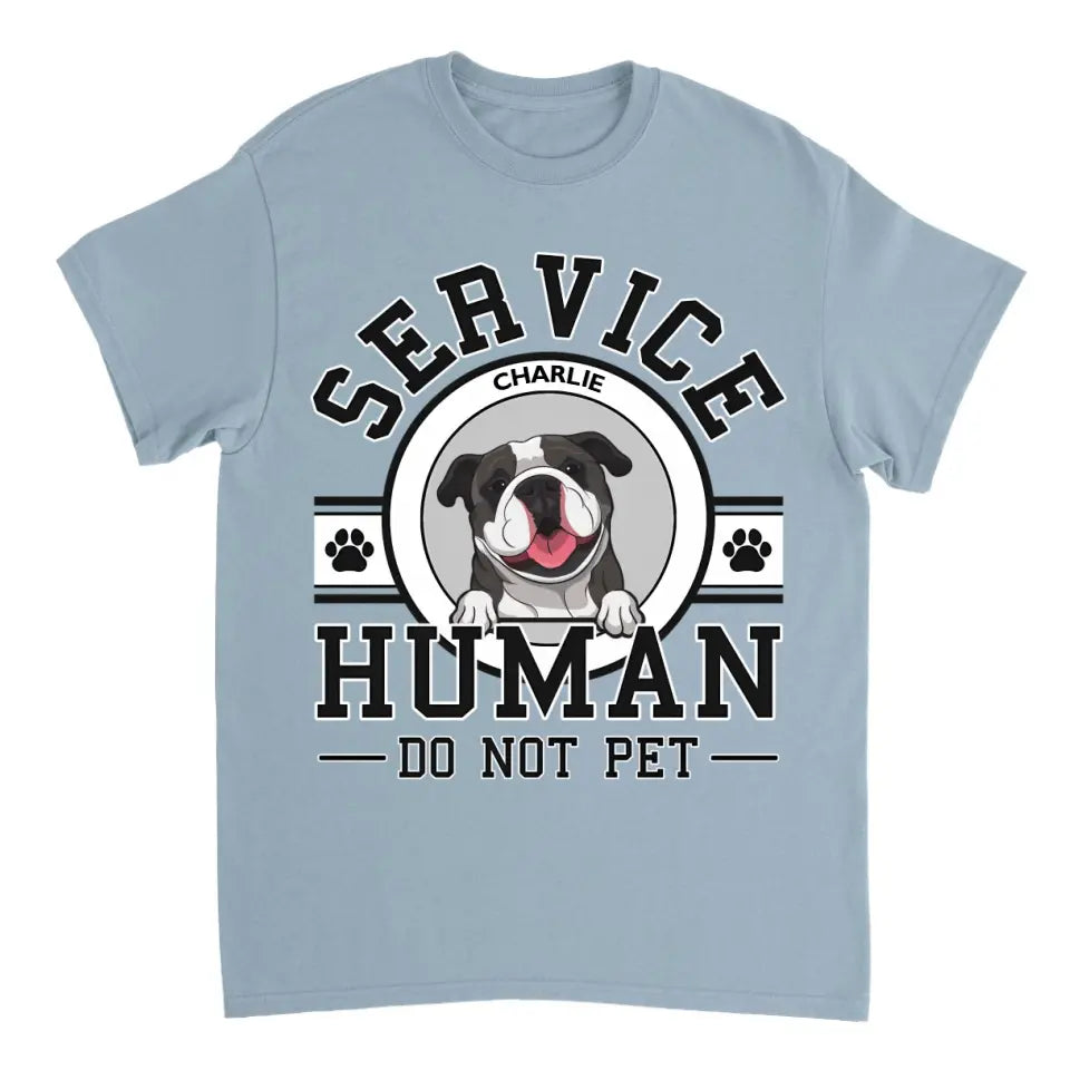 Dog Service Human Logo - Personalized Custom Unisex T-Shirt, Sweatshirt, Hoodie