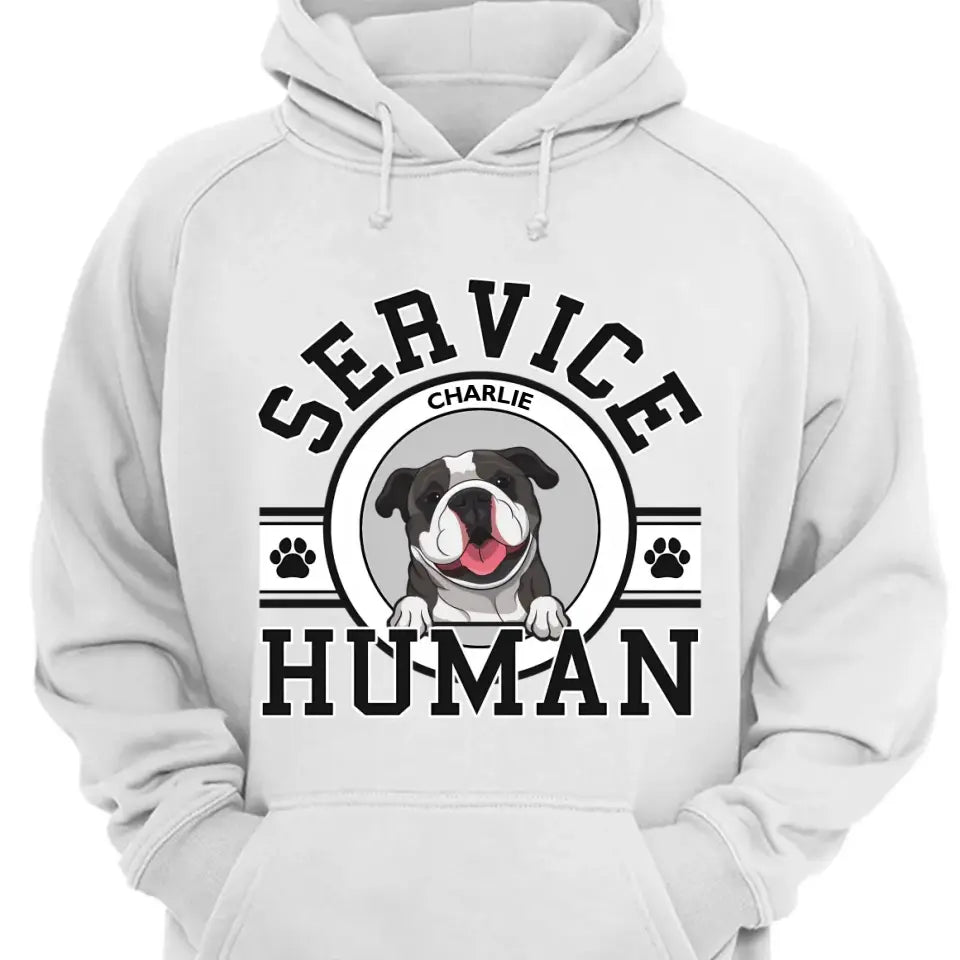 Dog Service Human Logo - Personalized Custom Unisex T-Shirt, Sweatshirt, Hoodie