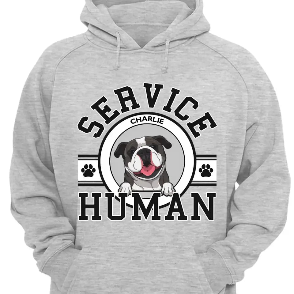 Dog Service Human Logo - Personalized Custom Unisex T-Shirt, Sweatshirt, Hoodie