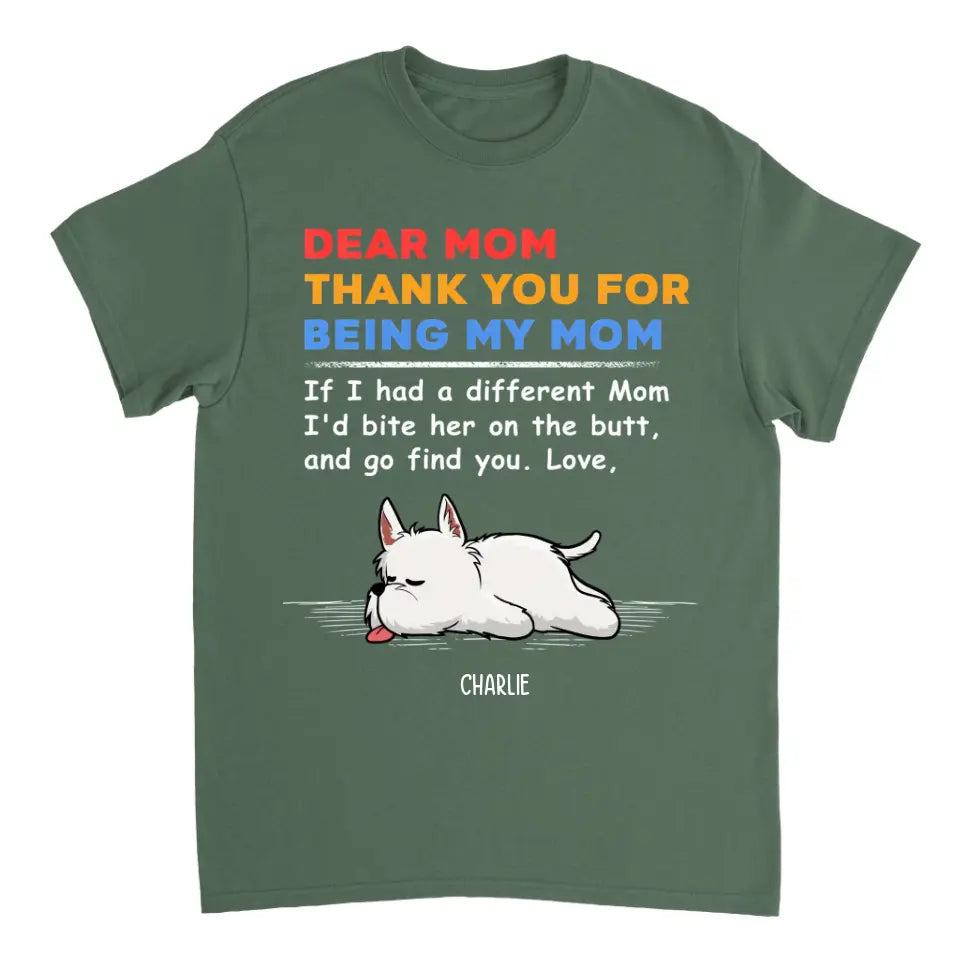 Thank You For Being My Dad - Personalized T-shirt, Sweatshirt, Hoodie - Gifts For Dog Lovers