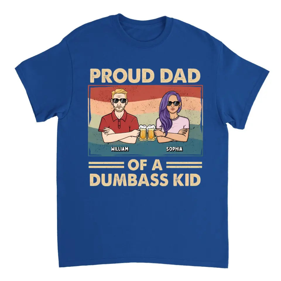 Proud Father Of A Few Kids - Family Personalized Custom Unisex T-shirt, Hoodie, Sweatshirt - Gift For Dad