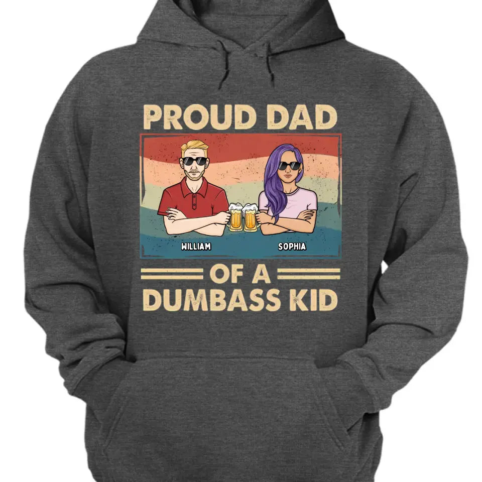 Proud Father Of A Few Kids - Family Personalized Custom Unisex T-shirt, Hoodie, Sweatshirt - Gift For Dad