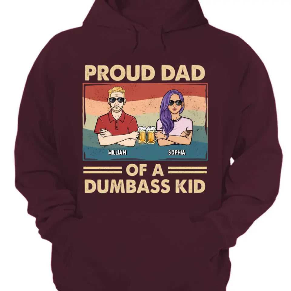 Proud Father Of A Few Kids - Family Personalized Custom Unisex T-shirt, Hoodie, Sweatshirt - Gift For Dad