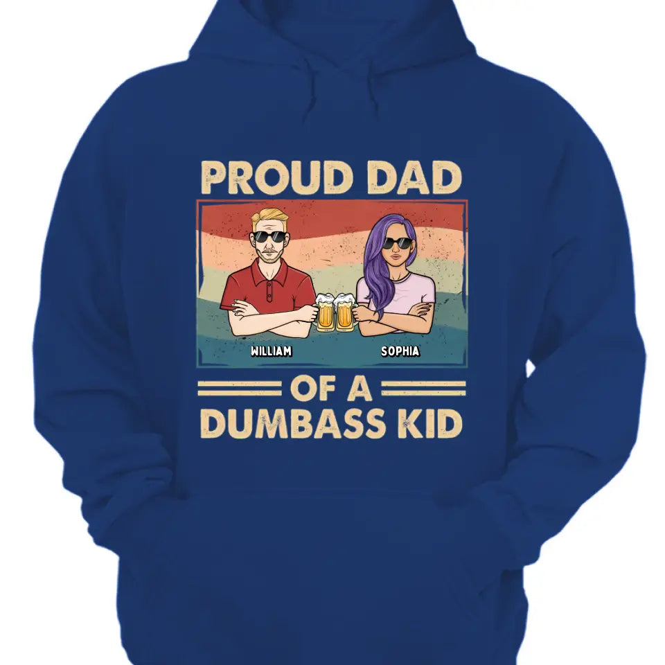 Proud Father Of A Few Kids - Family Personalized Custom Unisex T-shirt, Hoodie, Sweatshirt - Gift For Dad