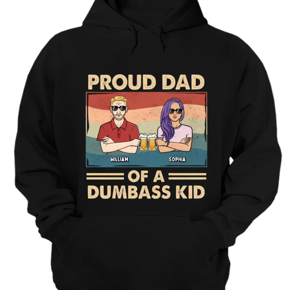 Proud Father Of A Few Kids - Family Personalized Custom Unisex T-shirt, Hoodie, Sweatshirt - Gift For Dad