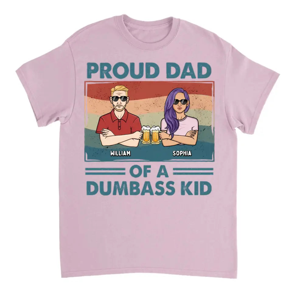 Proud Father Of A Few Kids 2 - Family Personalized Custom Unisex T-shirt, Hoodie, Sweatshirt - Gift For Dad