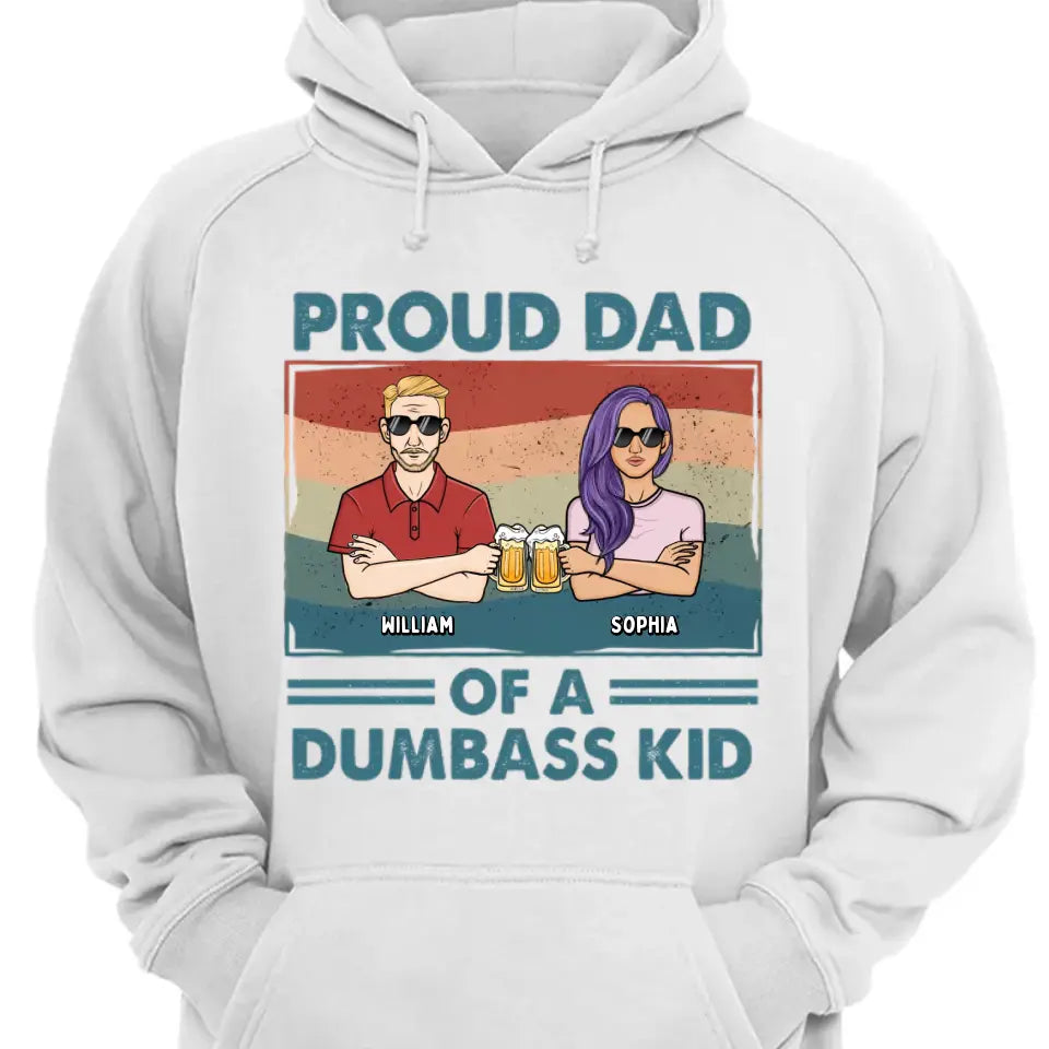 Proud Father Of A Few Kids 2 - Family Personalized Custom Unisex T-shirt, Hoodie, Sweatshirt - Gift For Dad