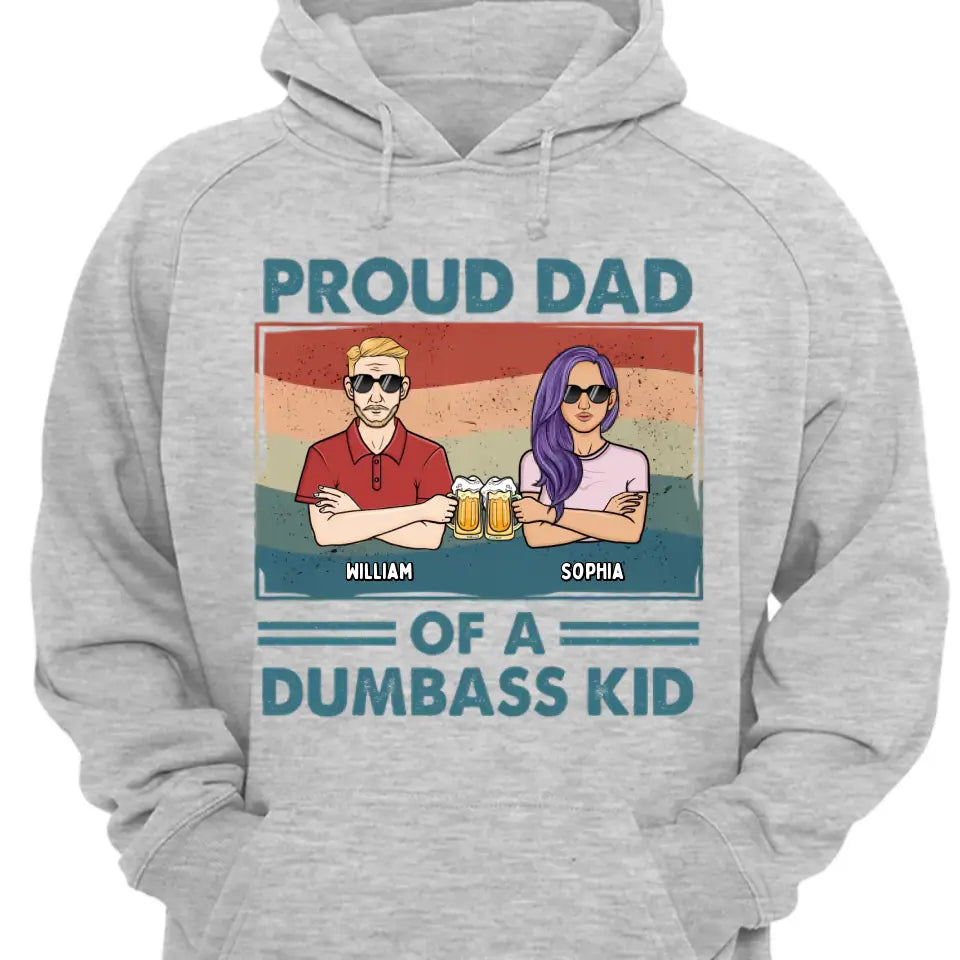Proud Father Of A Few Kids 2 - Family Personalized Custom Unisex T-shirt, Hoodie, Sweatshirt - Gift For Dad