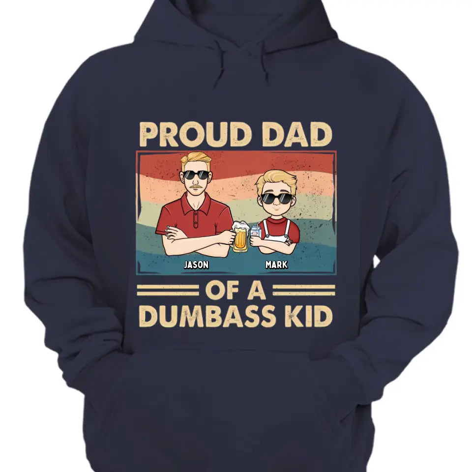 Proud Father Of A Few Kids 3 - Family Personalized Custom Unisex T-shirt, Hoodie, Sweatshirt - Gift For Dad