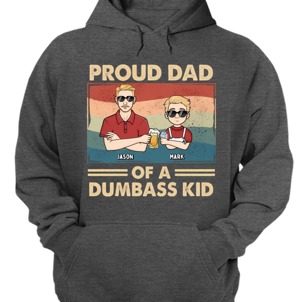 Proud Father Of A Few Kids 3 - Family Personalized Custom Unisex T-shirt, Hoodie, Sweatshirt - Gift For Dad