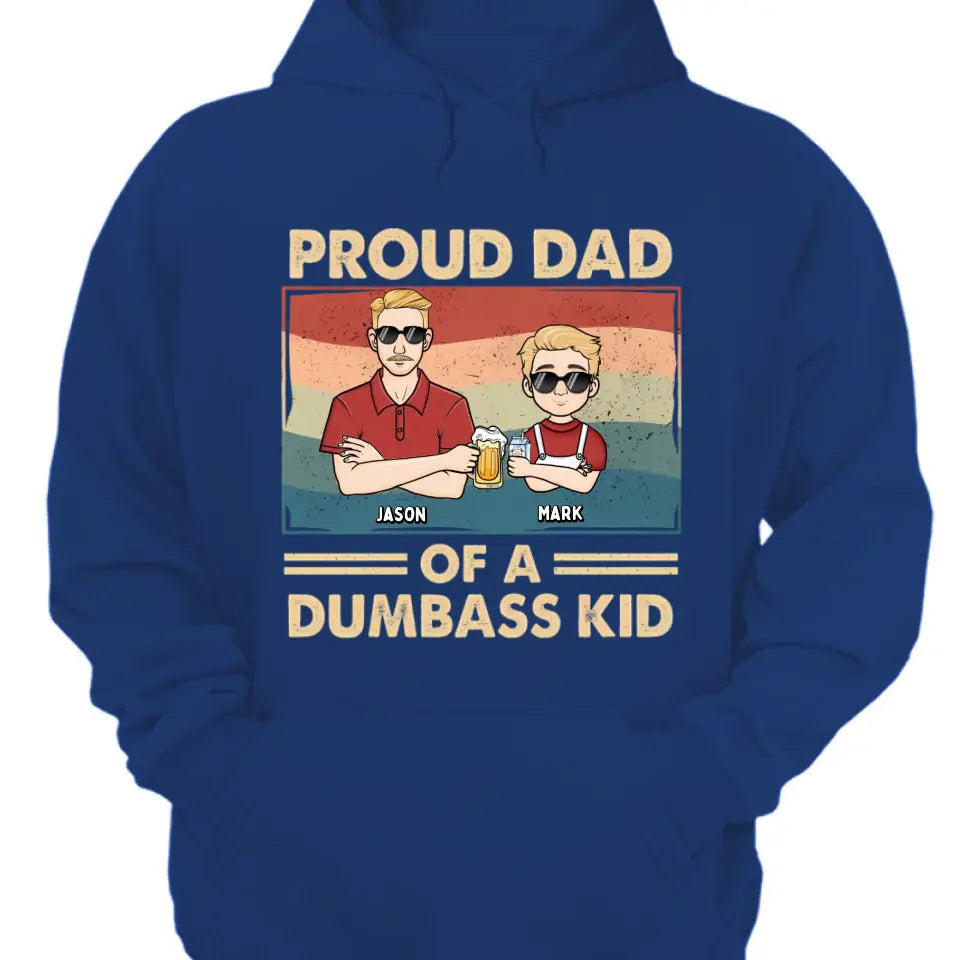 Proud Father Of A Few Kids 3 - Family Personalized Custom Unisex T-shirt, Hoodie, Sweatshirt - Gift For Dad