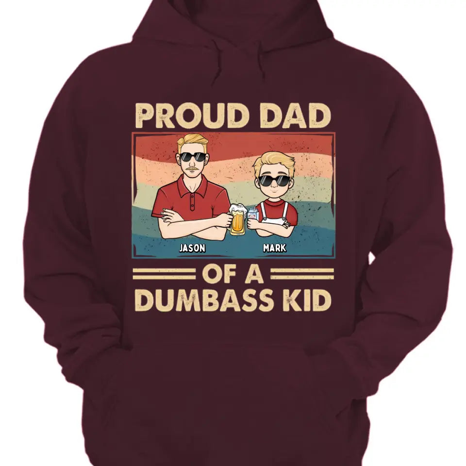 Proud Father Of A Few Kids 3 - Family Personalized Custom Unisex T-shirt, Hoodie, Sweatshirt - Gift For Dad