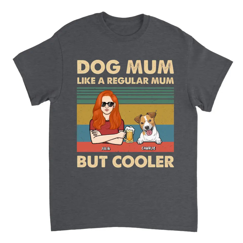 Like A Regular Mom But Cooler - Personalized Custom Unisex T-Shirt, Sweatshirt, Hoodie - Gift For Pet Lovers