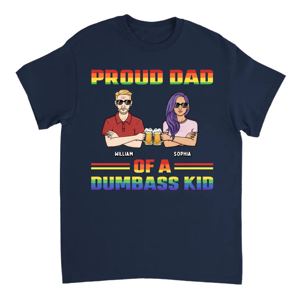 Proud Dad Of A Few Kids - Funny Gift For Pride Dad, Father, Grandpa - Personalized T Shirt