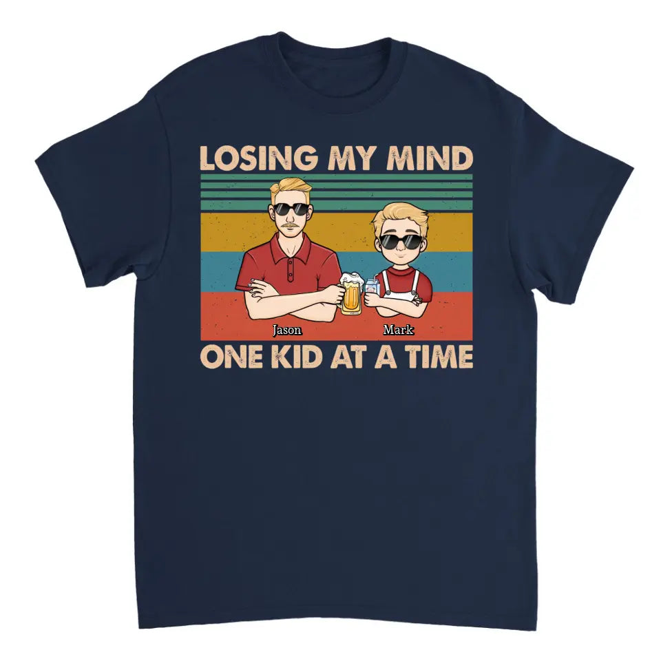 Losing My Mind One Kid At One Time - Personalized Custom Unisex T-shirt, Hoodie, Sweatshirt