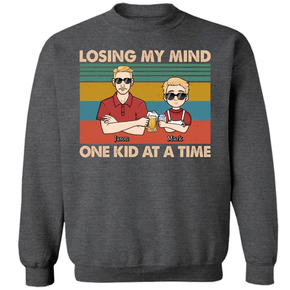 Losing My Mind One Kid At One Time - Personalized Custom Unisex T-shirt, Hoodie, Sweatshirt