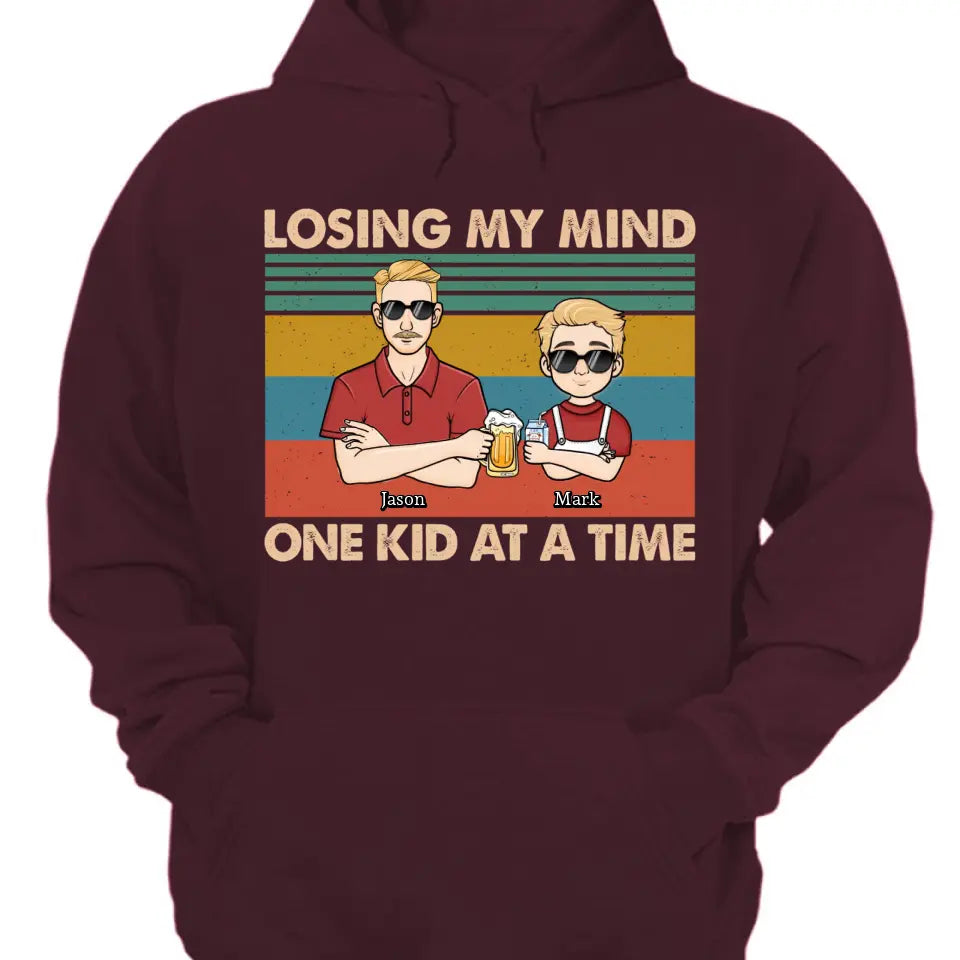 Losing My Mind One Kid At One Time - Personalized Custom Unisex T-shirt, Hoodie, Sweatshirt