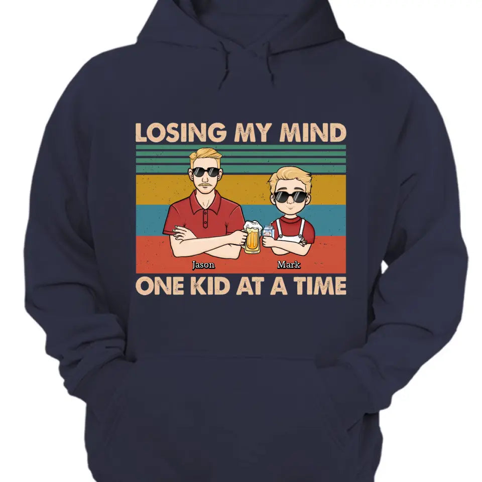 Losing My Mind One Kid At One Time - Personalized Custom Unisex T-shirt, Hoodie, Sweatshirt