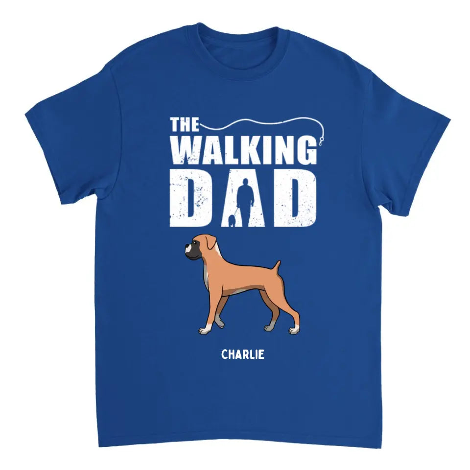 The Walking Dad - Personalized T-shirt, Sweatshirt, Hoodie - Gift For Dog Lovers