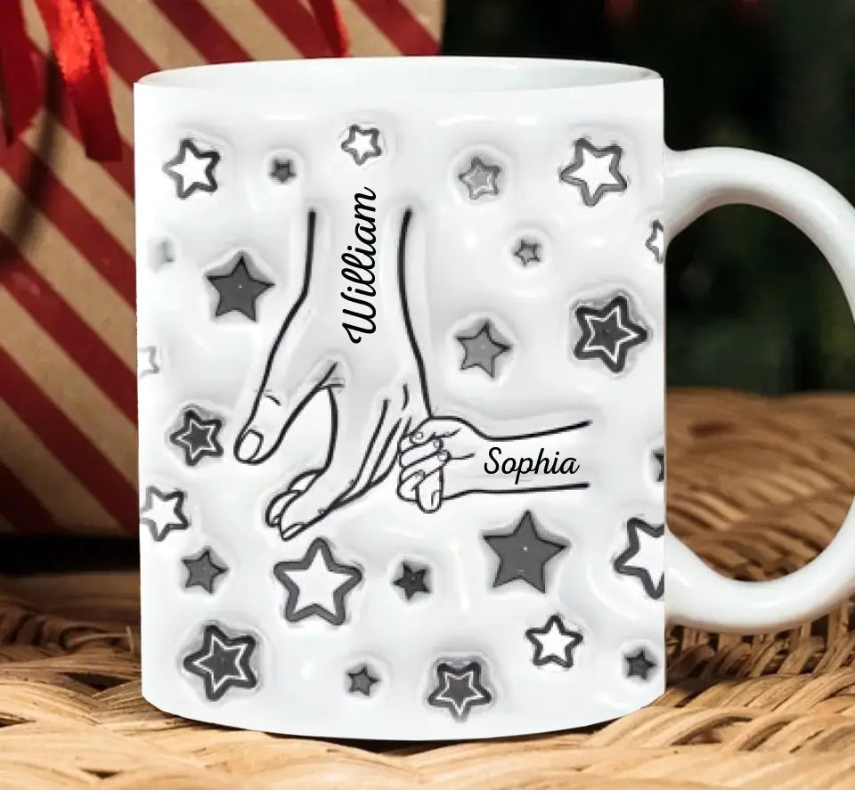 Love Dad - Personalized 3D Inflated Effect Printed Mug - Father's Day, Gift For Dad, Grandpa