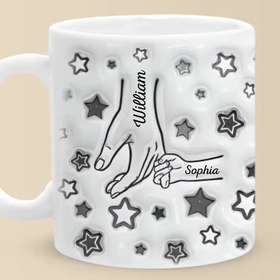 Love Dad - Personalized 3D Inflated Effect Printed Mug - Father's Day, Gift For Dad, Grandpa