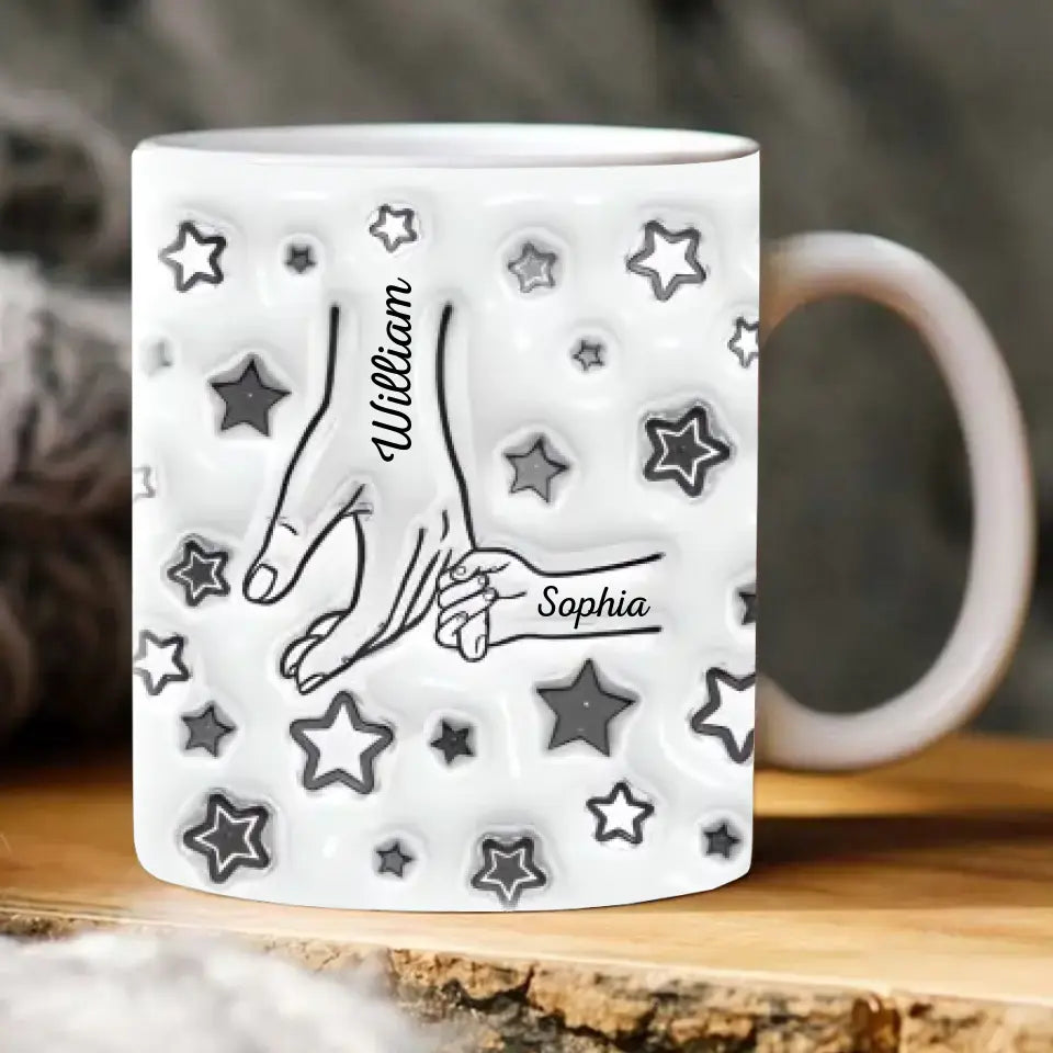 Love Dad - Personalized 3D Inflated Effect Printed Mug - Father's Day, Gift For Dad, Grandpa