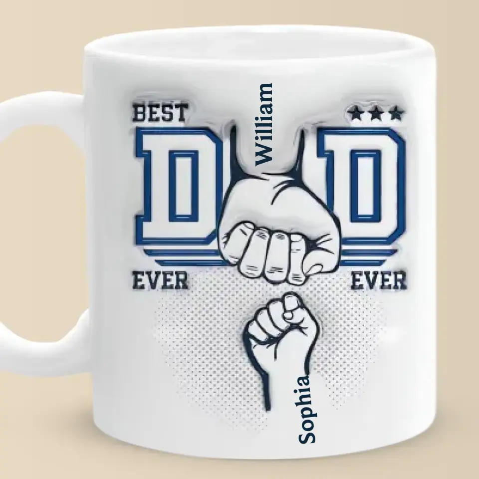 Our Bond Is Forever - Family Personalized Custom 3D Inflated Effect Printed Mug - Father's Day, Gift For Dad, Grandpa