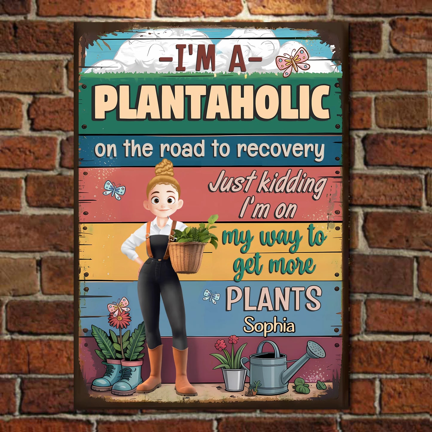 Gardening Is Healing - Personalized Vertical Metal Sign
