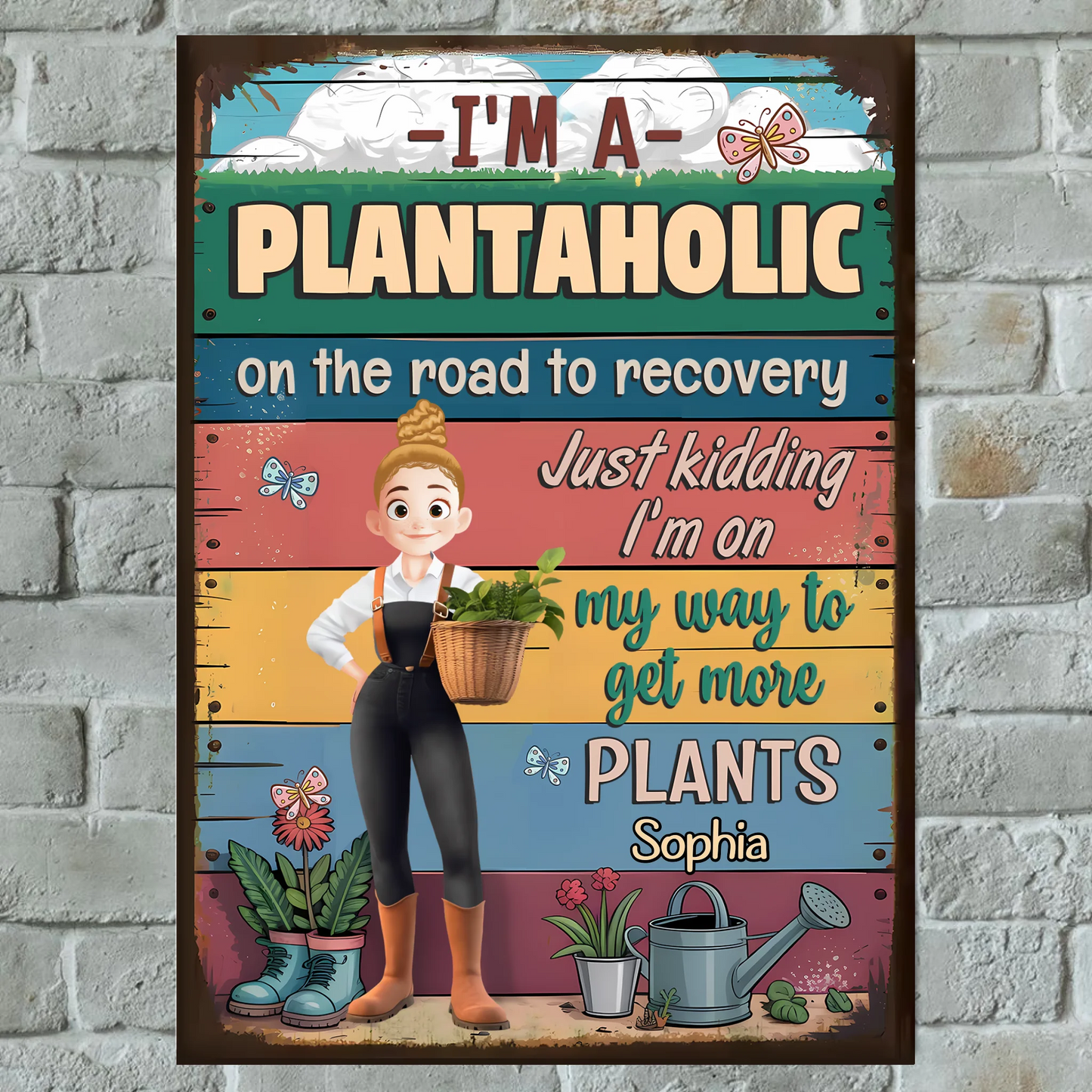 Gardening Is Healing - Personalized Vertical Metal Sign