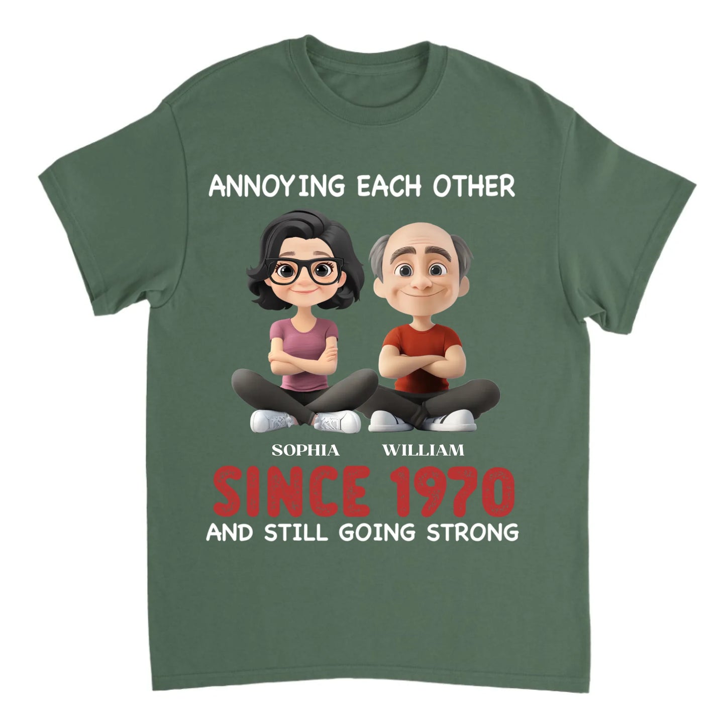 Annoying For Each Other And Still Going Strong - Personalized Unisex T-shirt, Sweatshirt, Hoodie - Gift For Couples