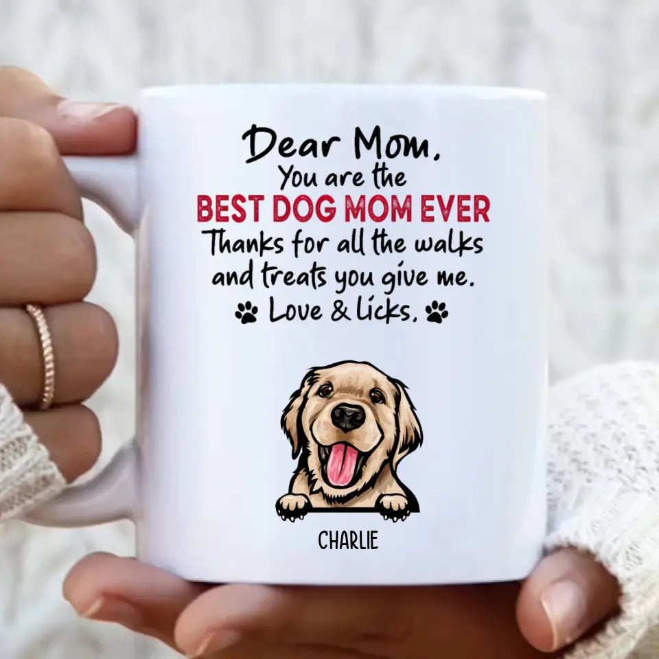 Thank You Walk And Treat – personalisierte individuelle Tasse – Geschenke für Hundeliebhaber