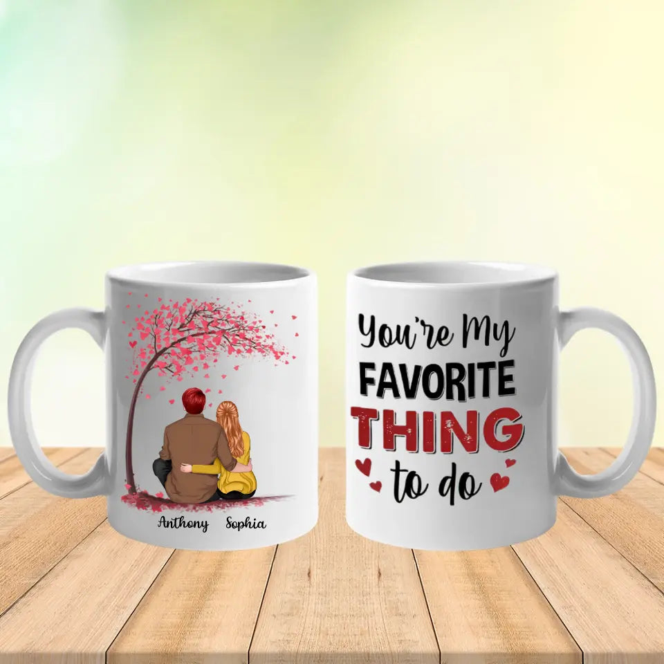 Eres mi actividad favorita - Taza personalizada - Regalo para marido, esposa, pareja