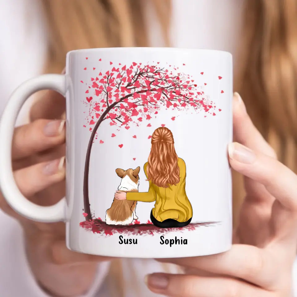 La vida es mejor con los perros - Taza personalizada personalizada - Regalo para los amantes de los perros
