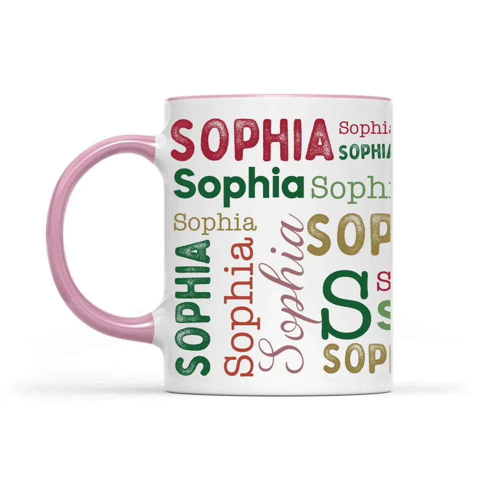 Cálidos deseos para el ambiente navideño - Tazas decorativas personalizadas - Regalo de Navidad para un miembro de la familia