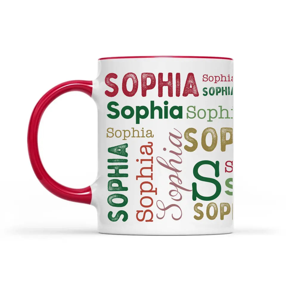 Cálidos deseos para el ambiente navideño - Tazas decorativas personalizadas - Regalo de Navidad para un miembro de la familia