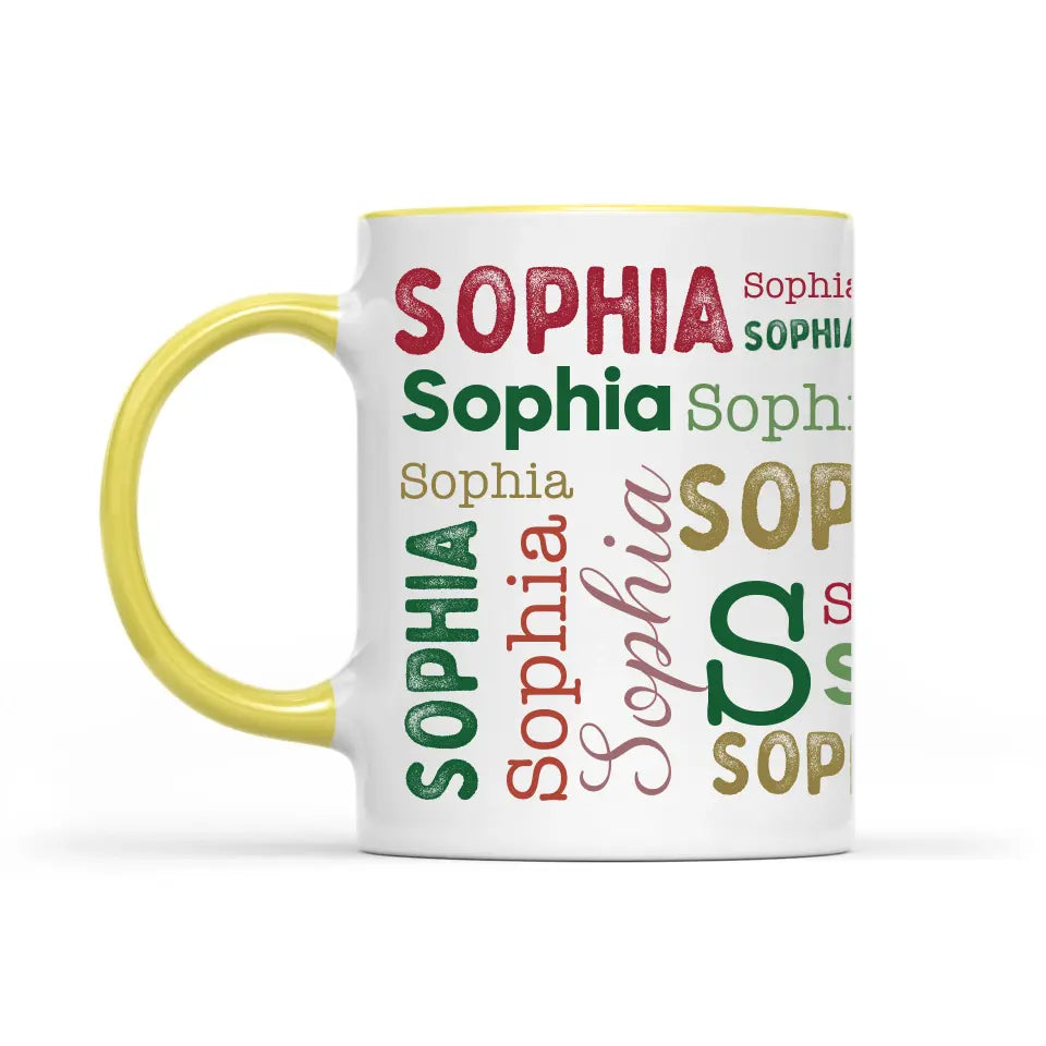 Cálidos deseos para el ambiente navideño - Tazas decorativas personalizadas - Regalo de Navidad para un miembro de la familia