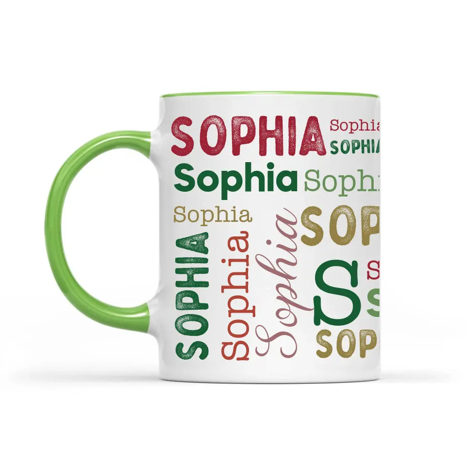 Cálidos deseos para el ambiente navideño - Tazas decorativas personalizadas - Regalo de Navidad para un miembro de la familia