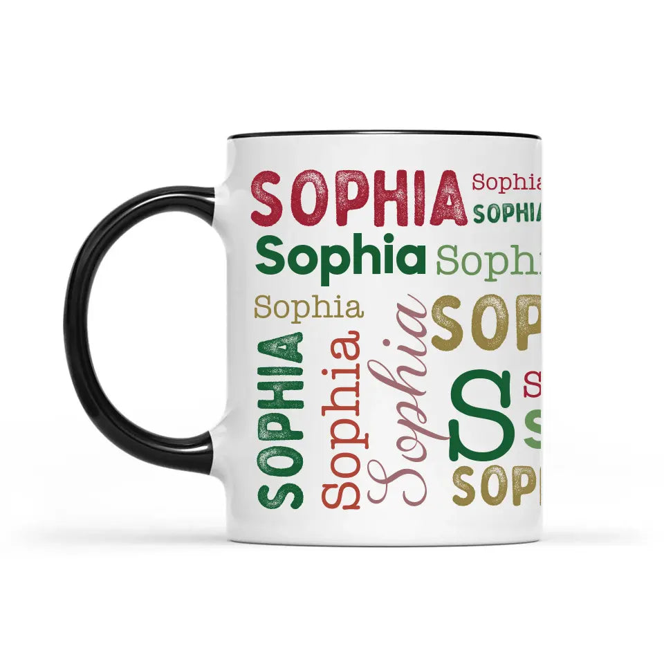 Cálidos deseos para el ambiente navideño - Tazas decorativas personalizadas - Regalo de Navidad para un miembro de la familia