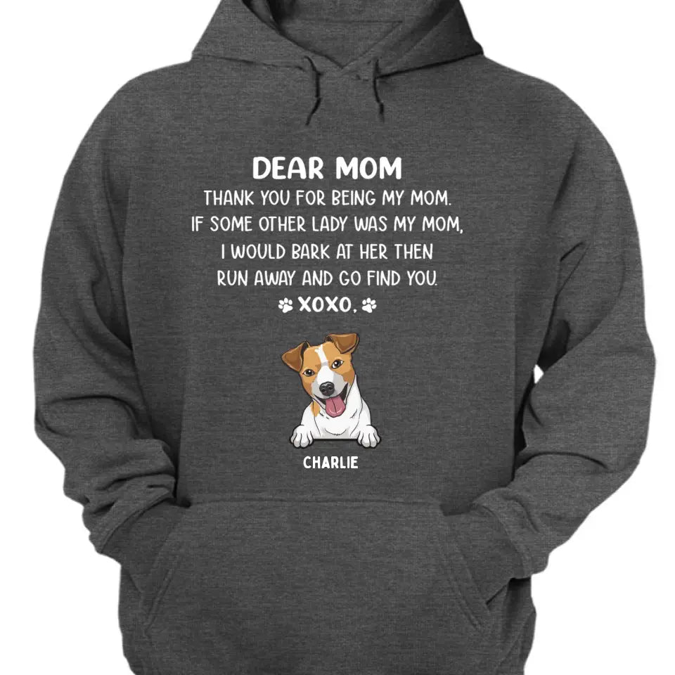 Querida mamá - Camiseta, sudadera, sudadera con capucha unisex personalizada - Regalos para amantes de perros y gatos 