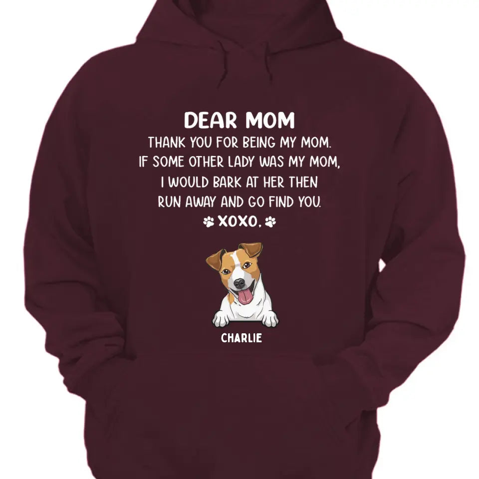 Querida mamá - Camiseta, sudadera, sudadera con capucha unisex personalizada - Regalos para amantes de perros y gatos 