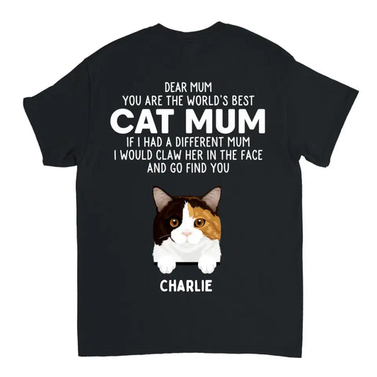 Dear Dad You're The Best - Personalized T-shirt, Sweershirt, Hoodie - Gifts For Cat Lovers