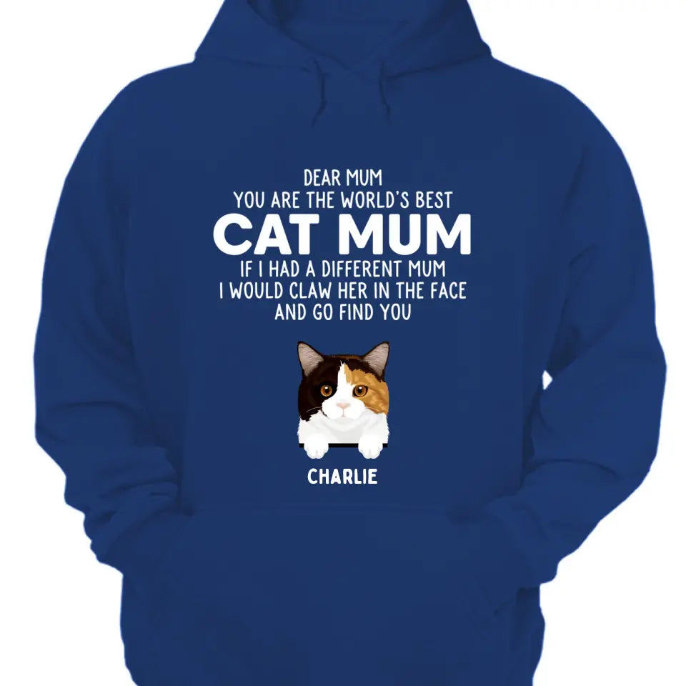 Dear Dad You're The Best - Personalized T-shirt, Sweershirt, Hoodie - Gifts For Cat Lovers