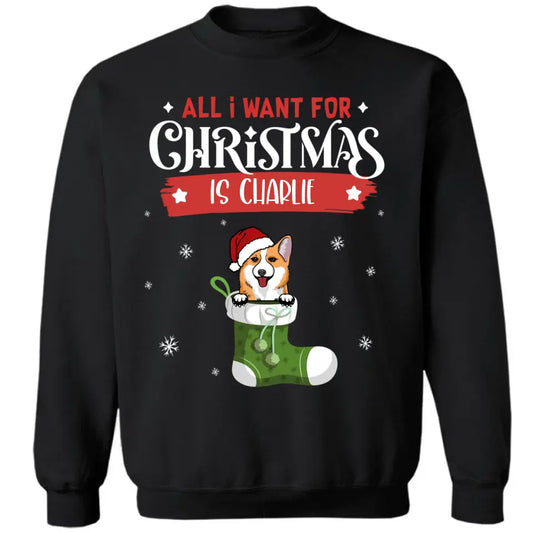 Lista de deseos de perros de Navidad - Camiseta unisex personalizada, sudadera, sudadera con capucha - Regalo de Navidad para amantes de los perros, dueños de perros 