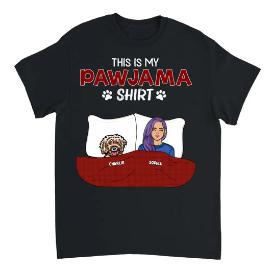 This is My Pawjama Shirt - Personalized Unisex T-shirt, Sweatshirt, Hoodie - Gift For Dog lovers