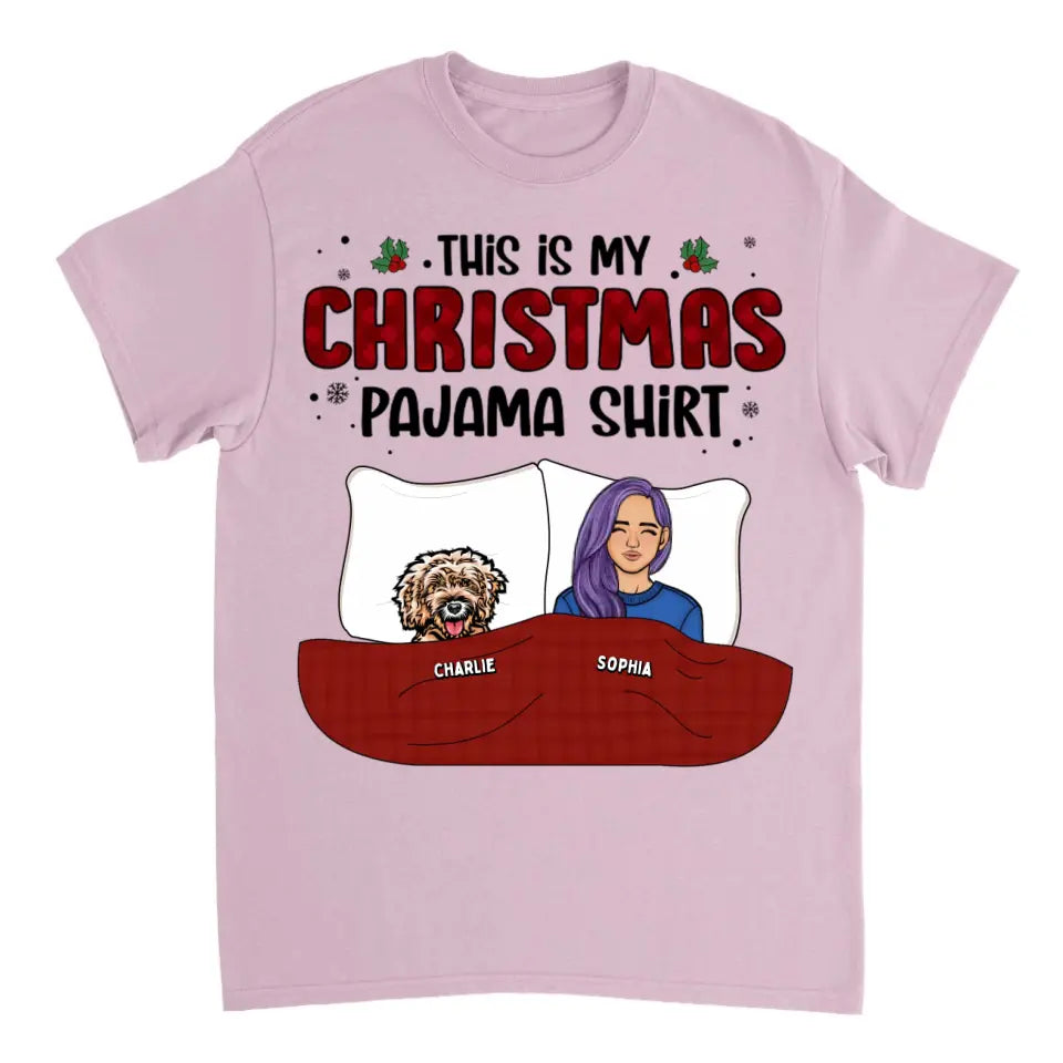 Esta es mi camisa navideña Pawjama: camiseta, sudadera con capucha y sudadera unisex personalizada para perros y gatos, regalo de Navidad para dueños de mascotas y amantes de las mascotas 